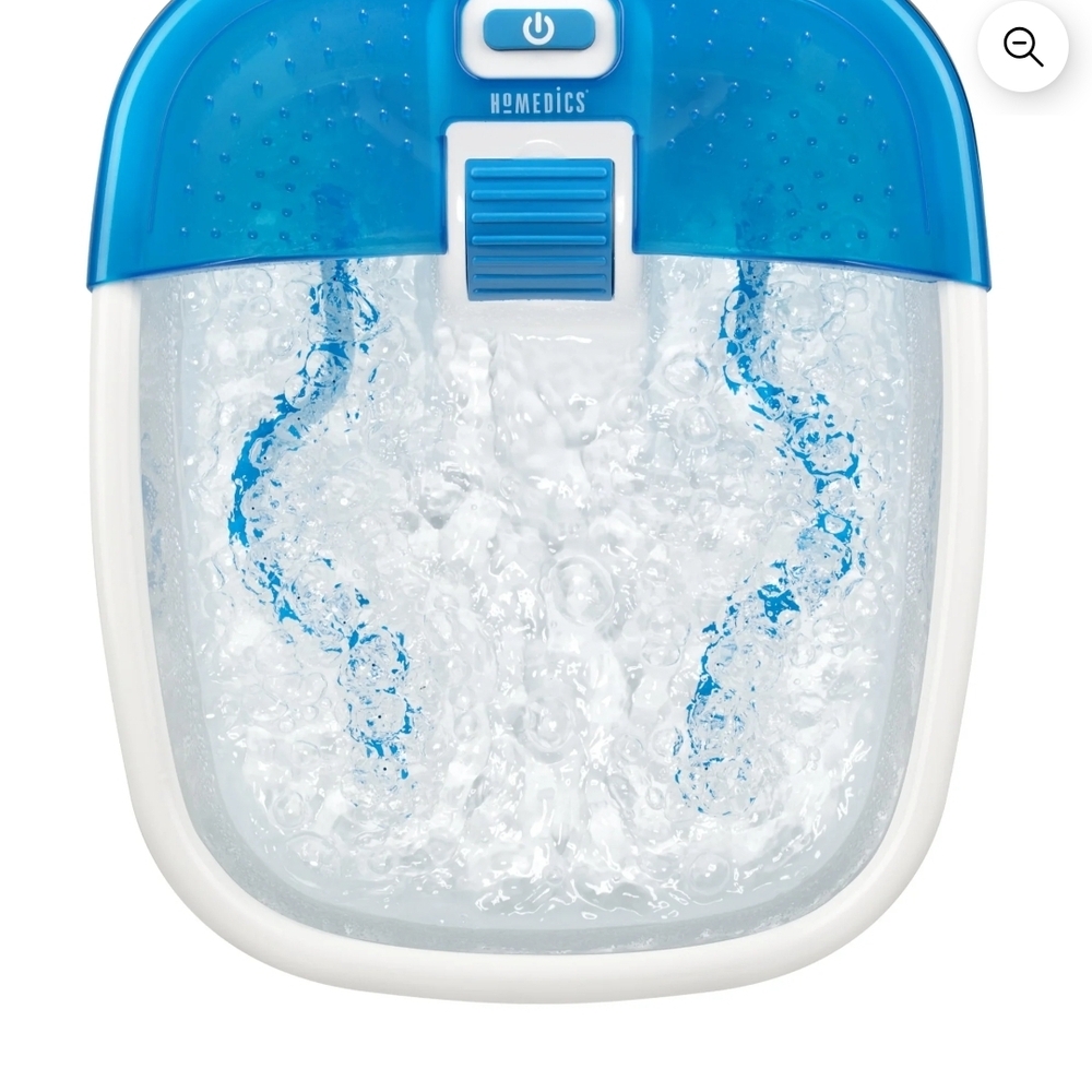 Homedics Kids Blue and White Bubble Foot Spa